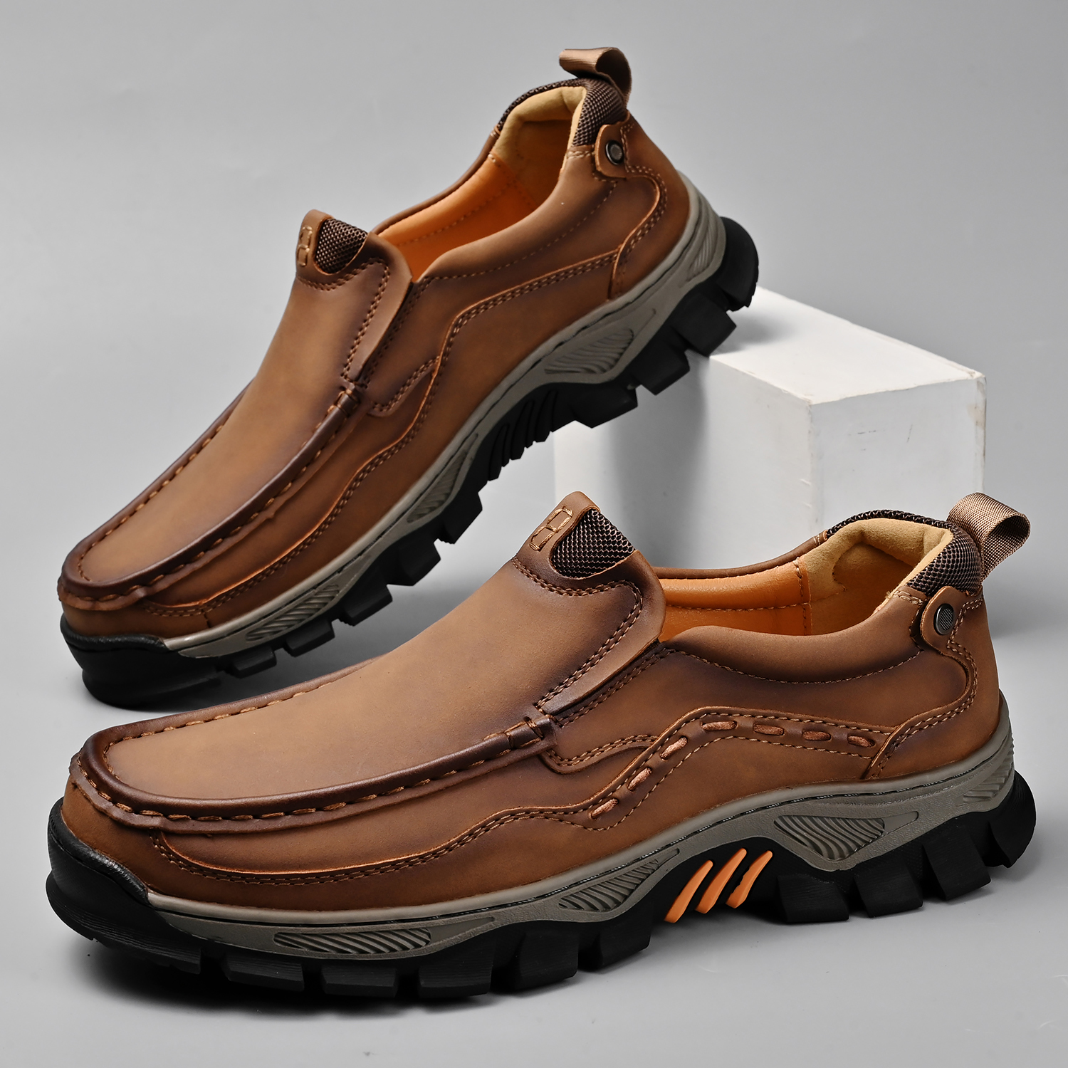 Men's Grippy Slip Resistant Outdoor Hiking Shoes