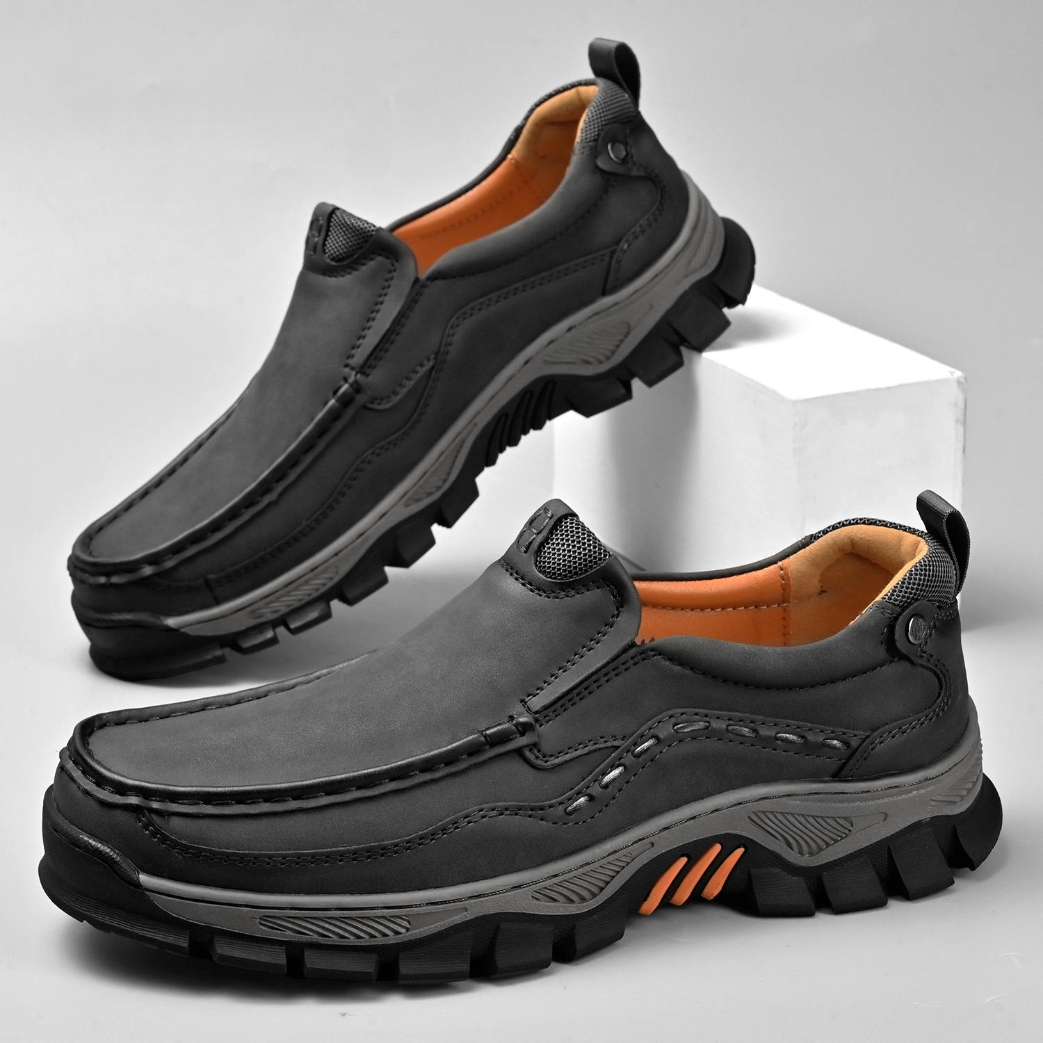 Men's Grippy Slip Resistant Outdoor Hiking Shoes