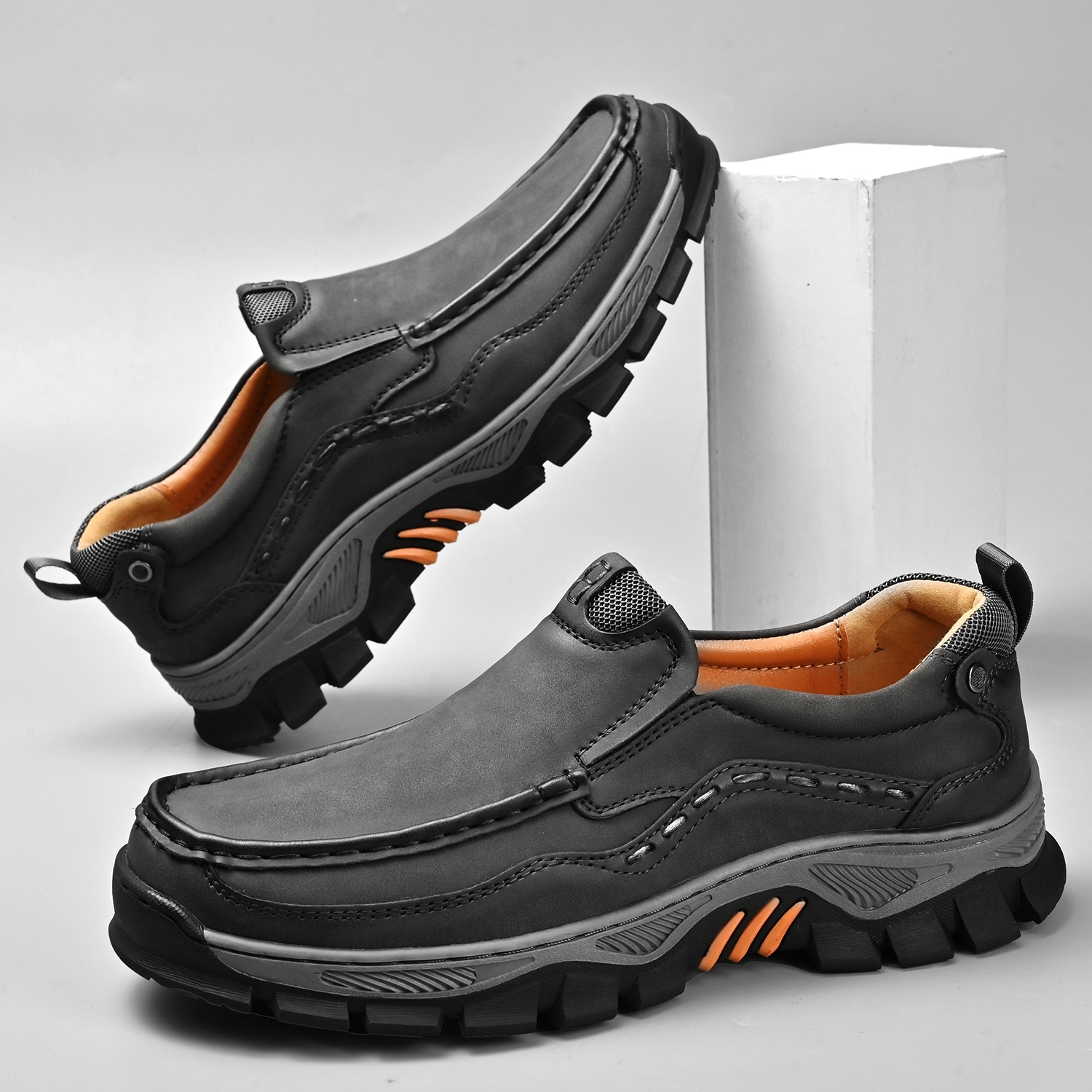 Men's Grippy Slip Resistant Outdoor Hiking Shoes