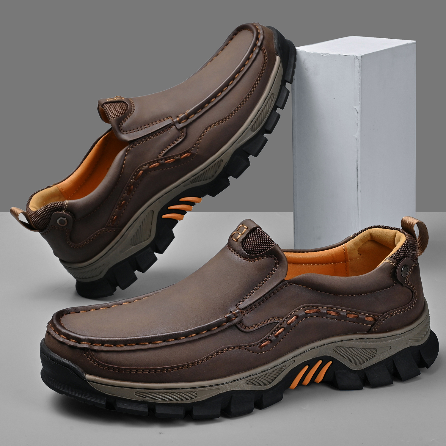 Men's Grippy Slip Resistant Outdoor Hiking Shoes