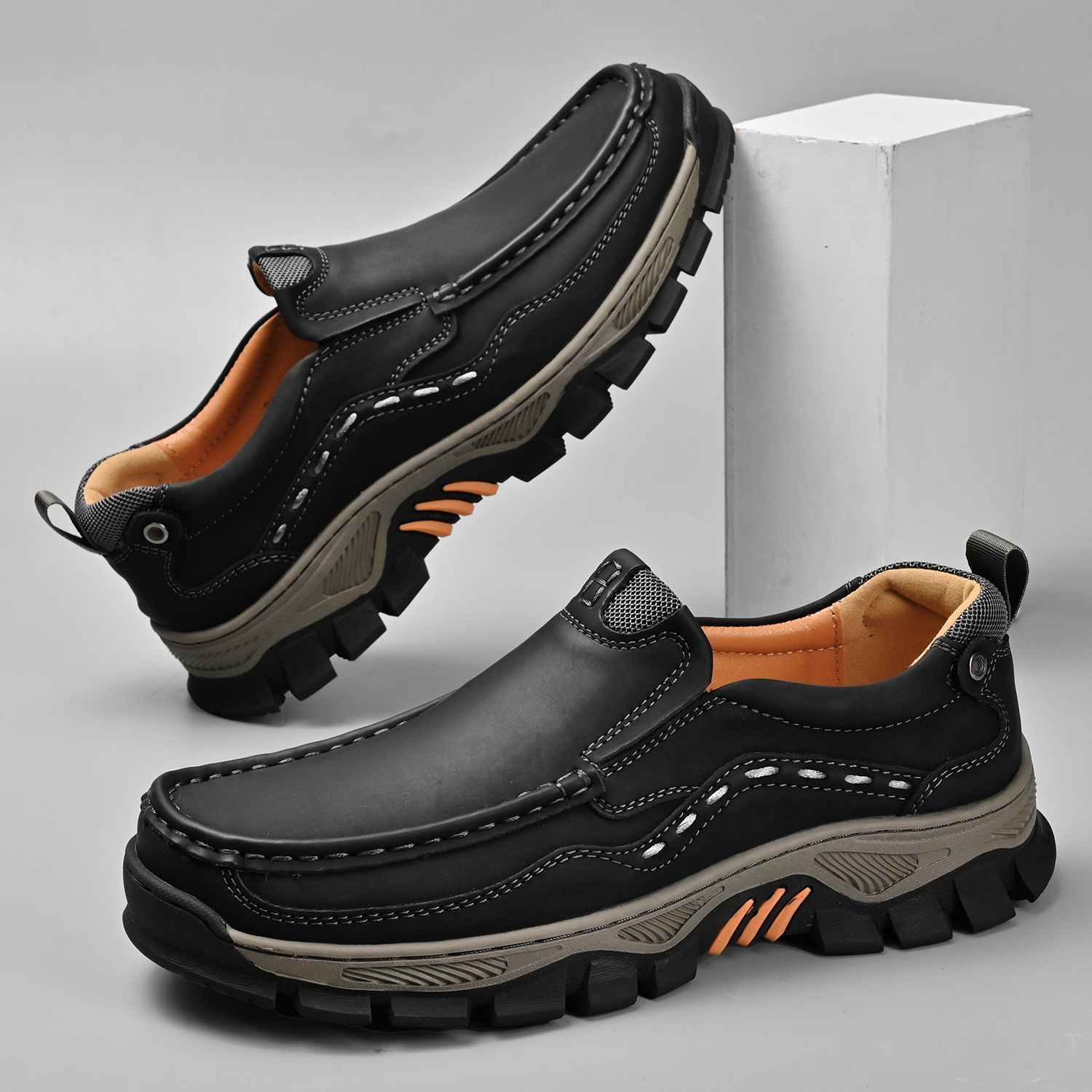 Men's Grippy Slip Resistant Outdoor Hiking Shoes