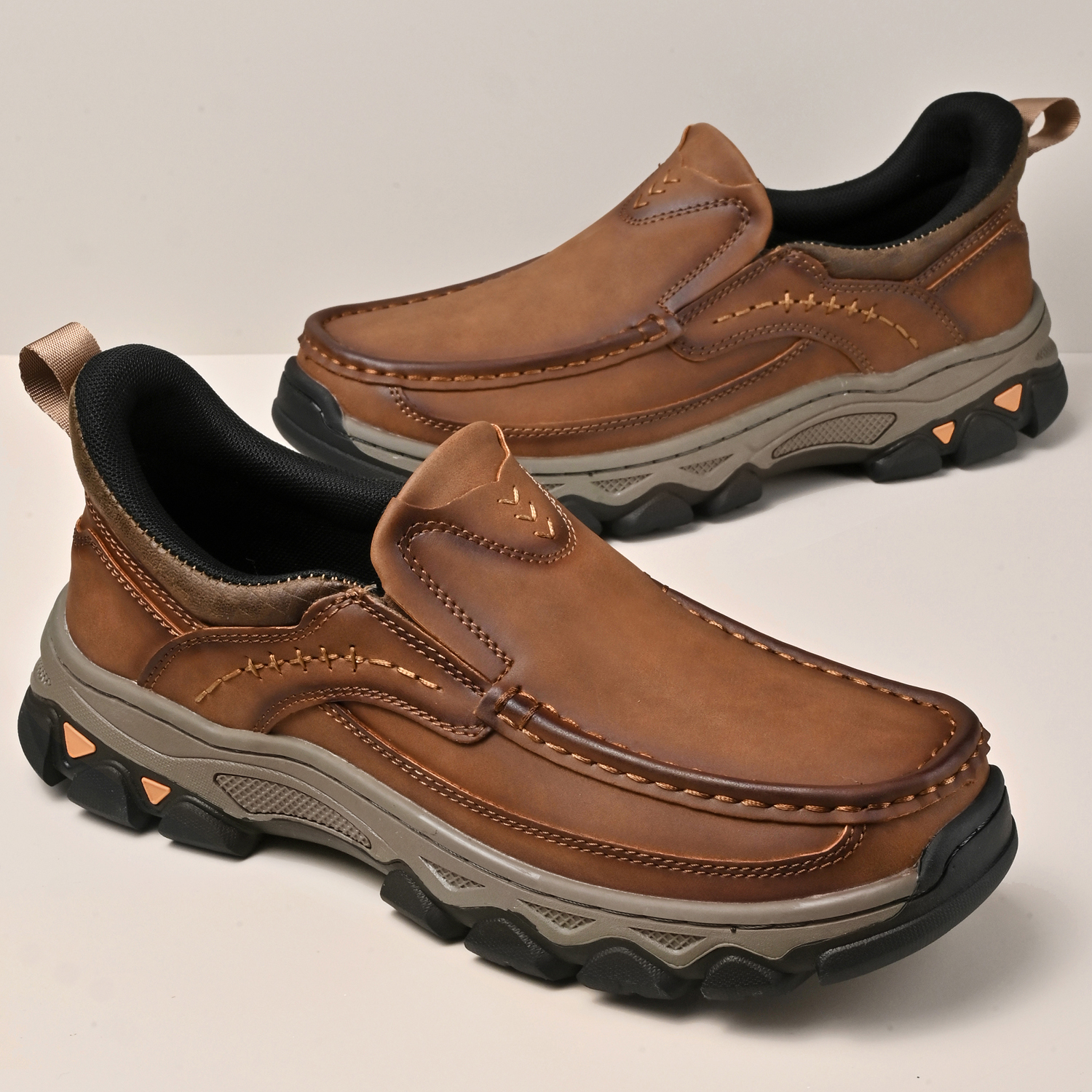 Mitchell Shoes Men’s EasePro Leather Slip-On Loafer