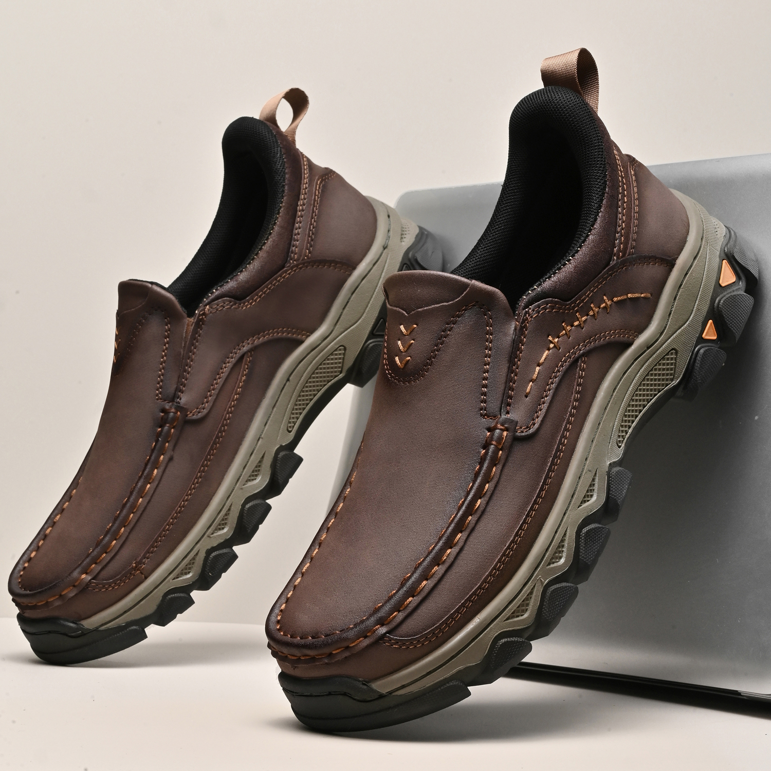 Mitchell Shoes Men’s EasePro Leather Slip-On Loafer