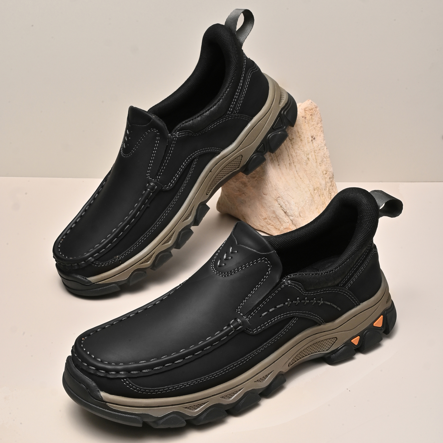 Mitchell Shoes Men’s EasePro Leather Slip-On Loafer