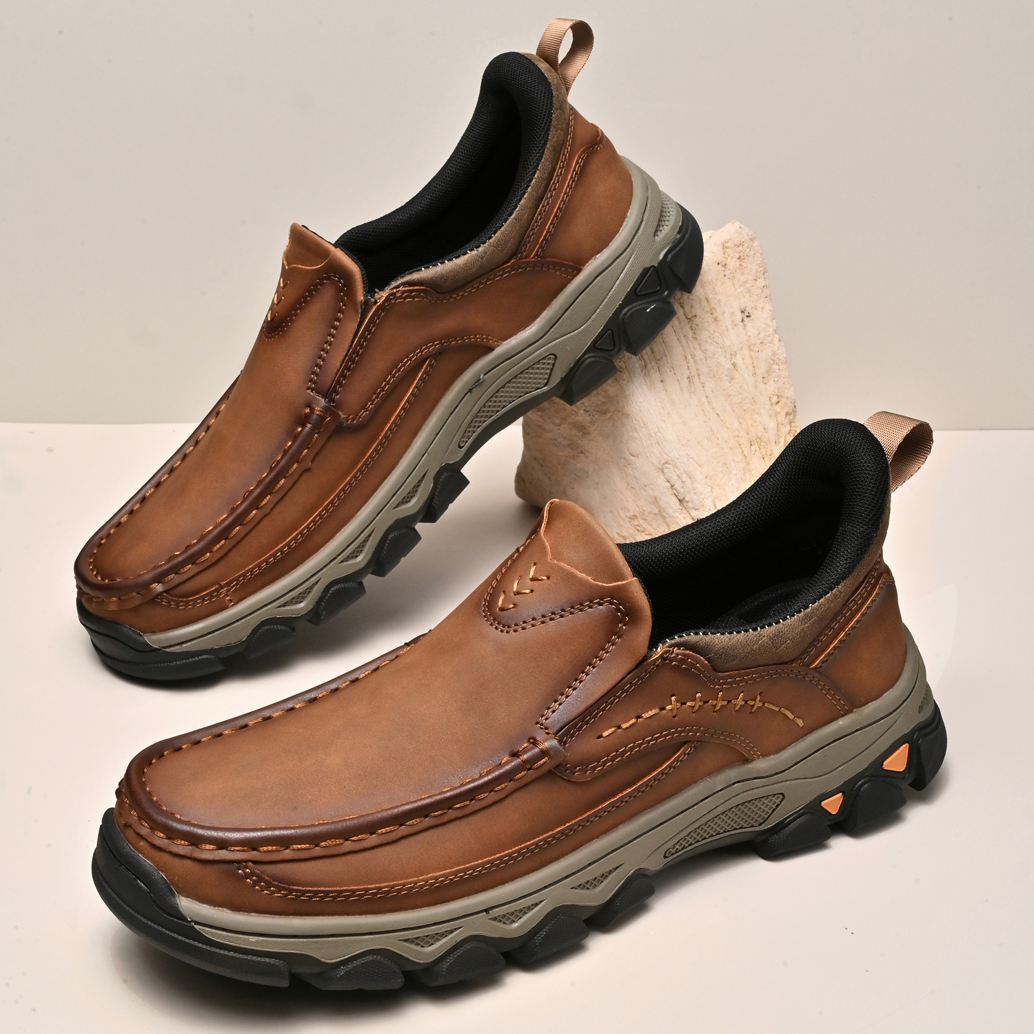 Mitchell Shoes Men’s EasePro Leather Slip-On Loafer