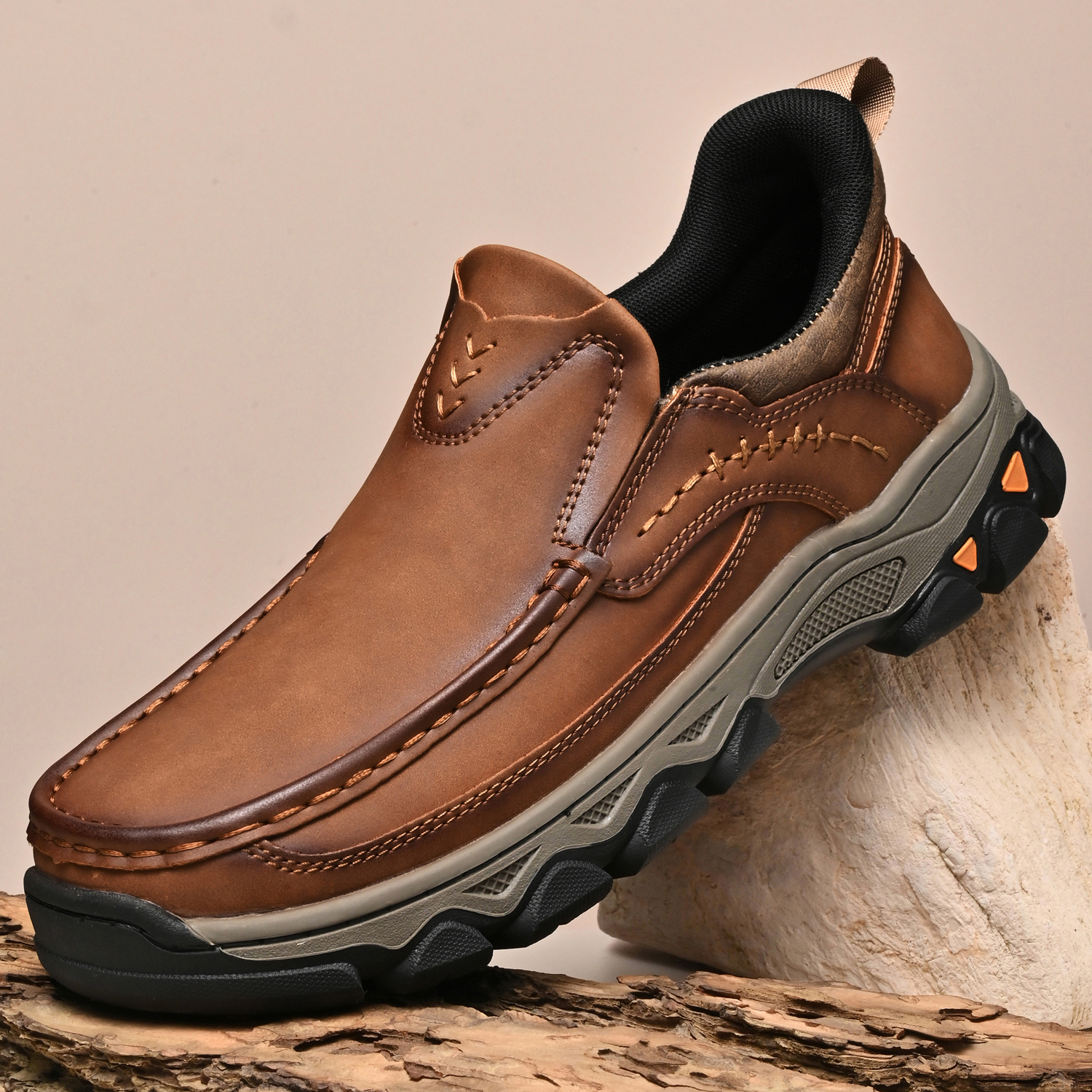 Mitchell Shoes Men’s EasePro Leather Slip-On Loafer