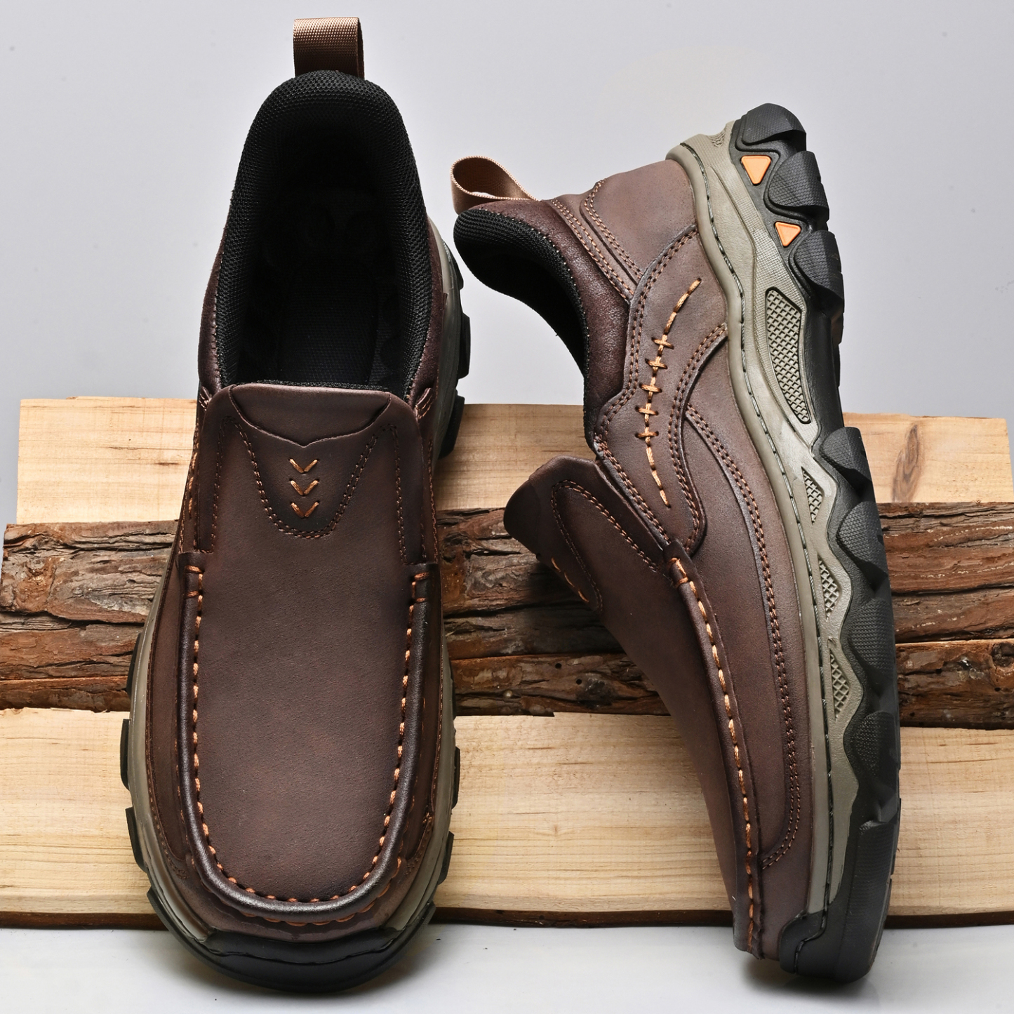 Mitchell Shoes Men’s EasePro Leather Slip-On Loafer