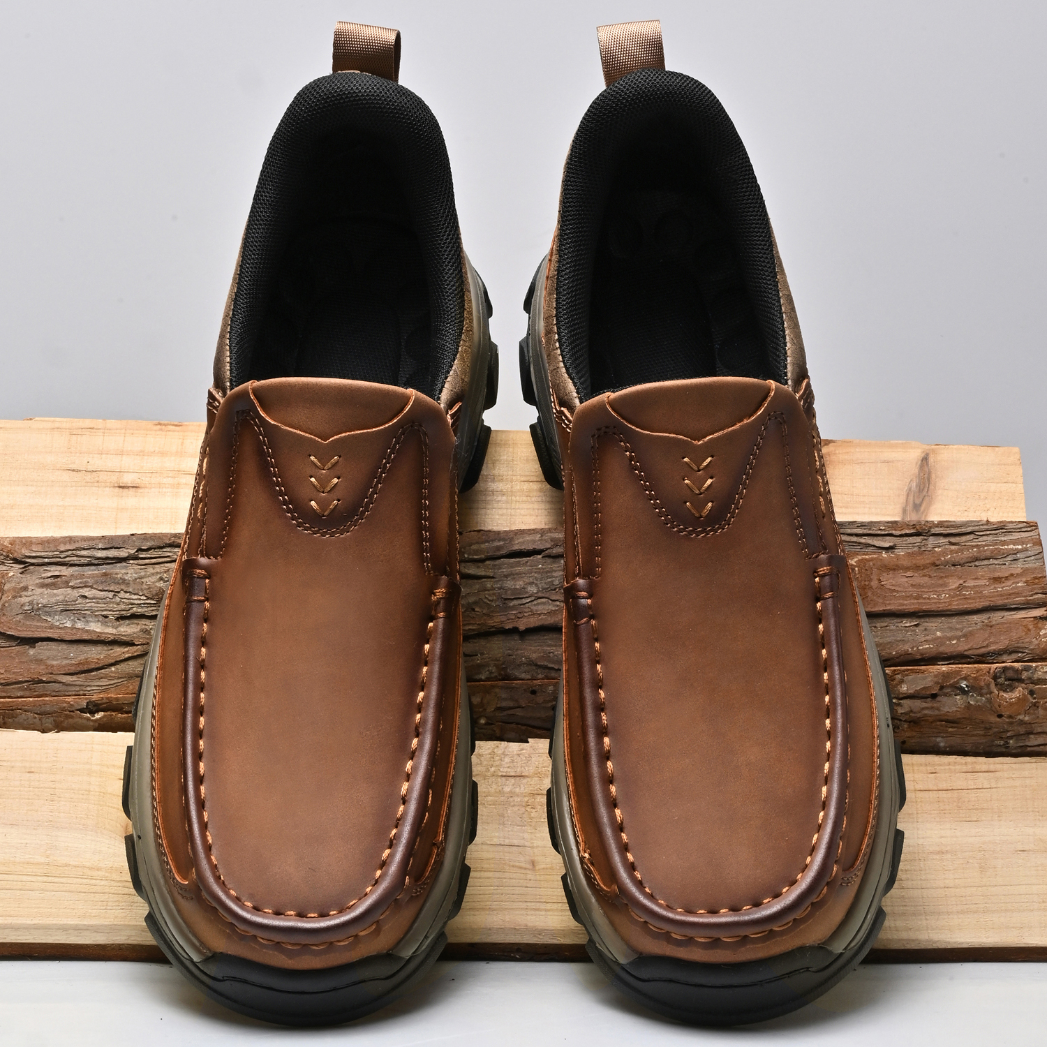 Mitchell Shoes Men’s EasePro Leather Slip-On Loafer