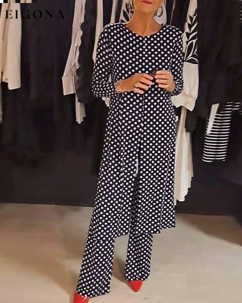 📦📦LAST DAY SAVE 49% ⏰Elegant polka dot slit suit