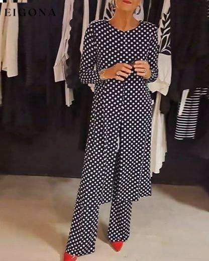 📦📦LAST DAY SAVE 49% ⏰Elegant polka dot slit suit