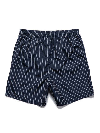 Linen Look Short Sleeve Shirt & Striped Print Swim Shorts-Mitchell Shoes