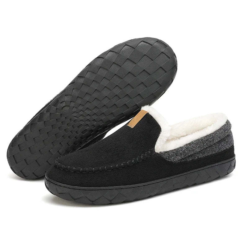 Men’s Plush Comfort Loafers – Cozy Warmth for Chilly Days