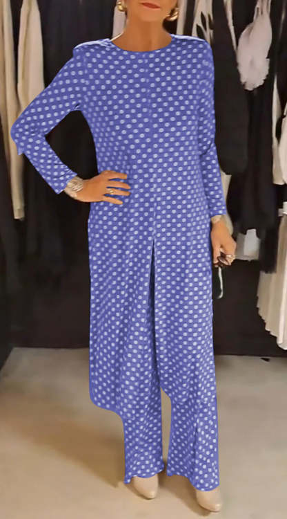 📦📦LAST DAY SAVE 49% ⏰Elegant polka dot slit suit