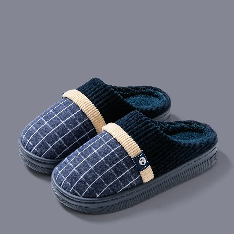 Men’s CozyGrip Fur-Lined Anti-Slip Winter Slippers