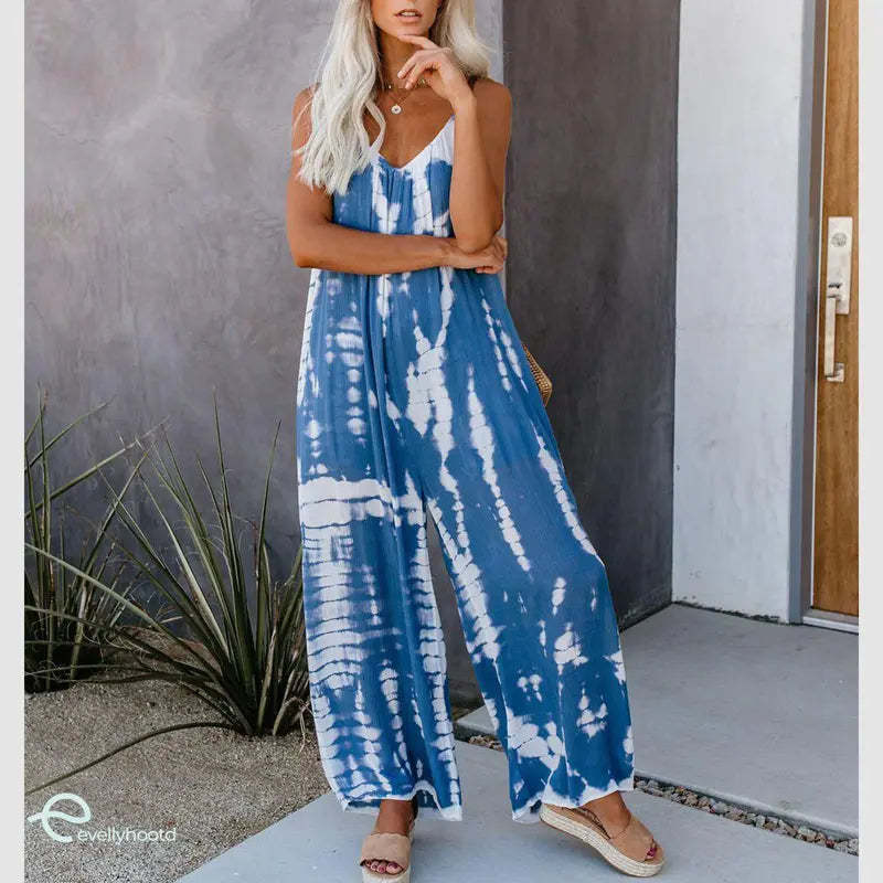 ✨✨Plus Size Women Fashion Wide Leg Suspender Jumpsuit with Pockets Curvy Overalls 【Super Stretchy】【Plus Size S-5XL】