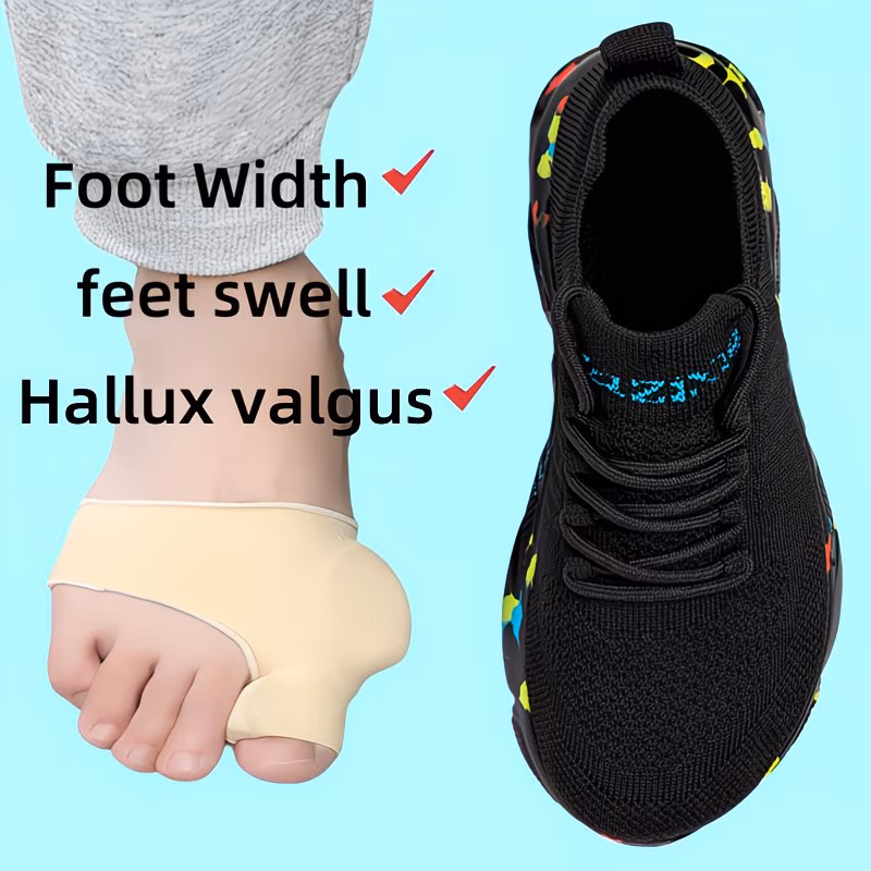 breathable unisex wide toe shoes for daily casual sports running and comfortable wear featuring a soft non slip and   suitable for   feet Product details 2