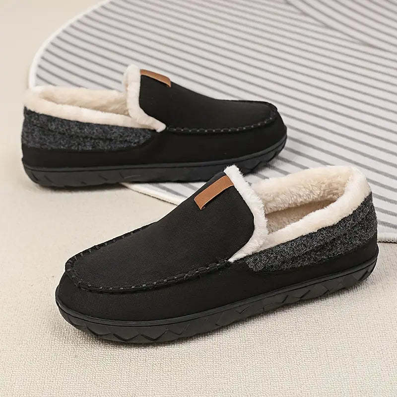 Men’s Plush Comfort Loafers – Cozy Warmth for Chilly Days