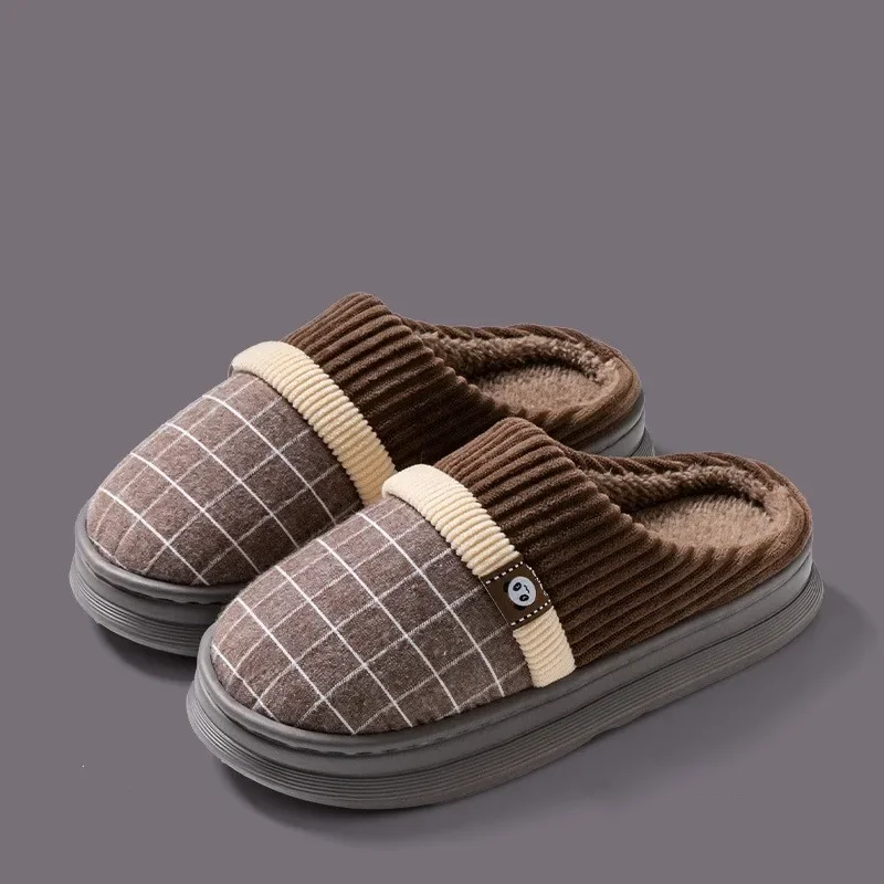 Men’s CozyGrip Fur-Lined Anti-Slip Winter Slippers