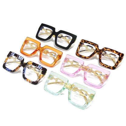 🎈🎈Lastday50%OFF-Women’s Oversized Square Chain Reading Glasses(1set-6pcs)