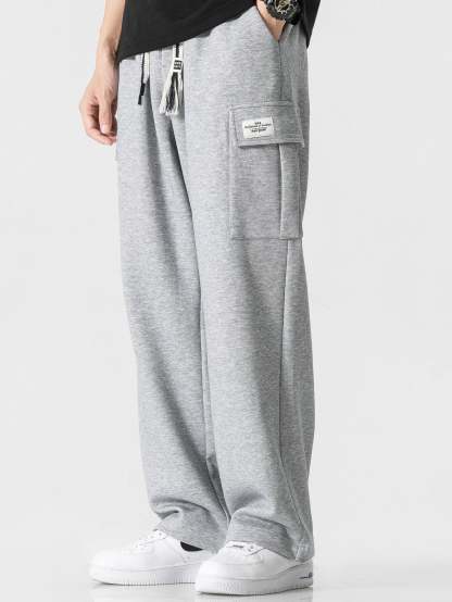 Relax Fit Straight Leg Jersey Cargo Pants-Mitchell Shoes