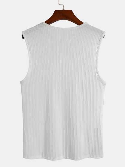 Basic Ribbed Muscle Tank-Mitchell Shoes
