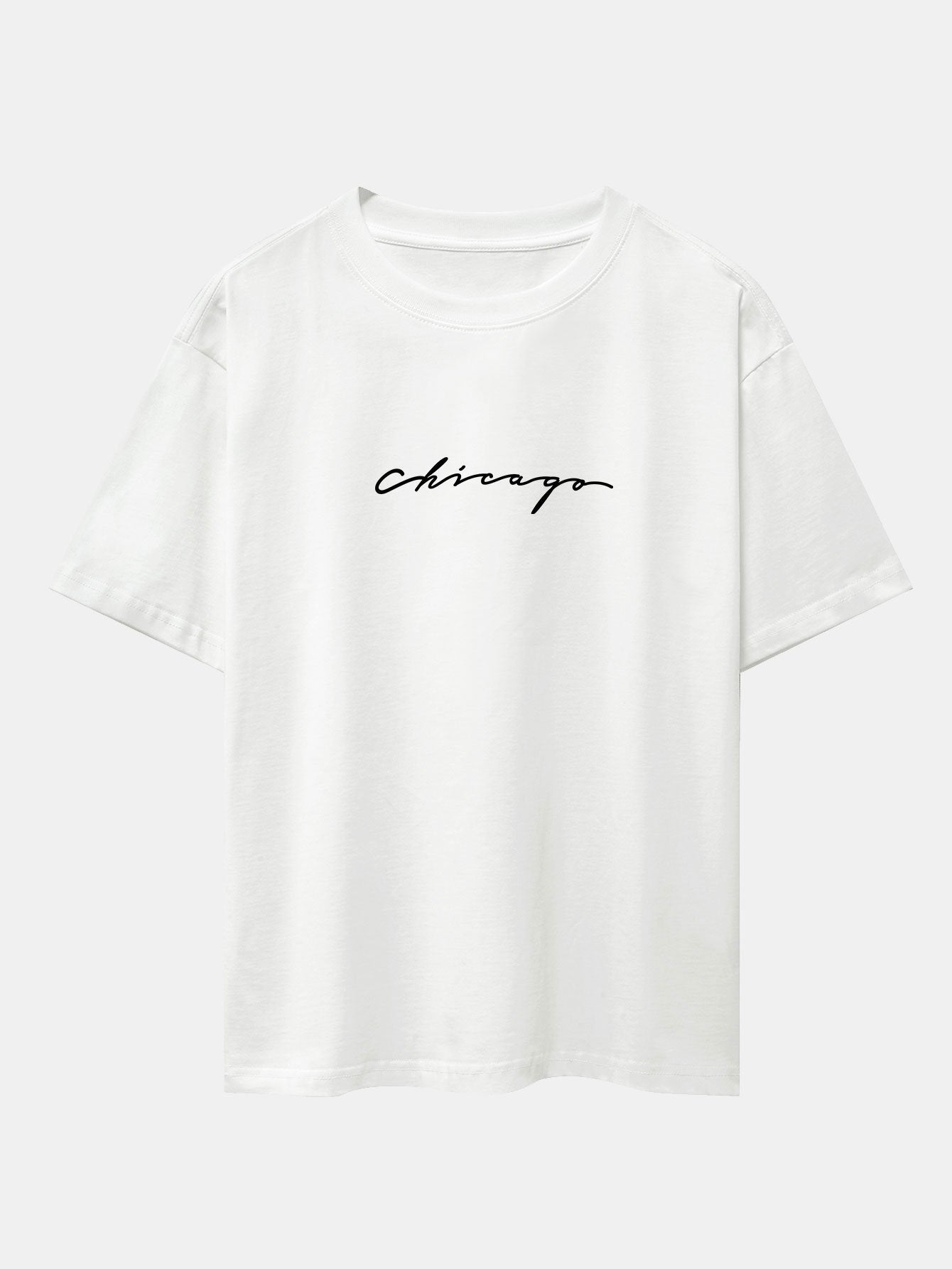 Chicago Print Heavy Weight Oversize T-Shirt-Mitchell Shoes