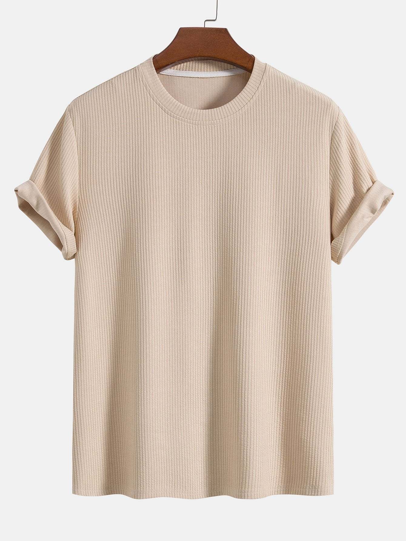 Knitted Ribbed T-Shirt-Mitchell Shoes