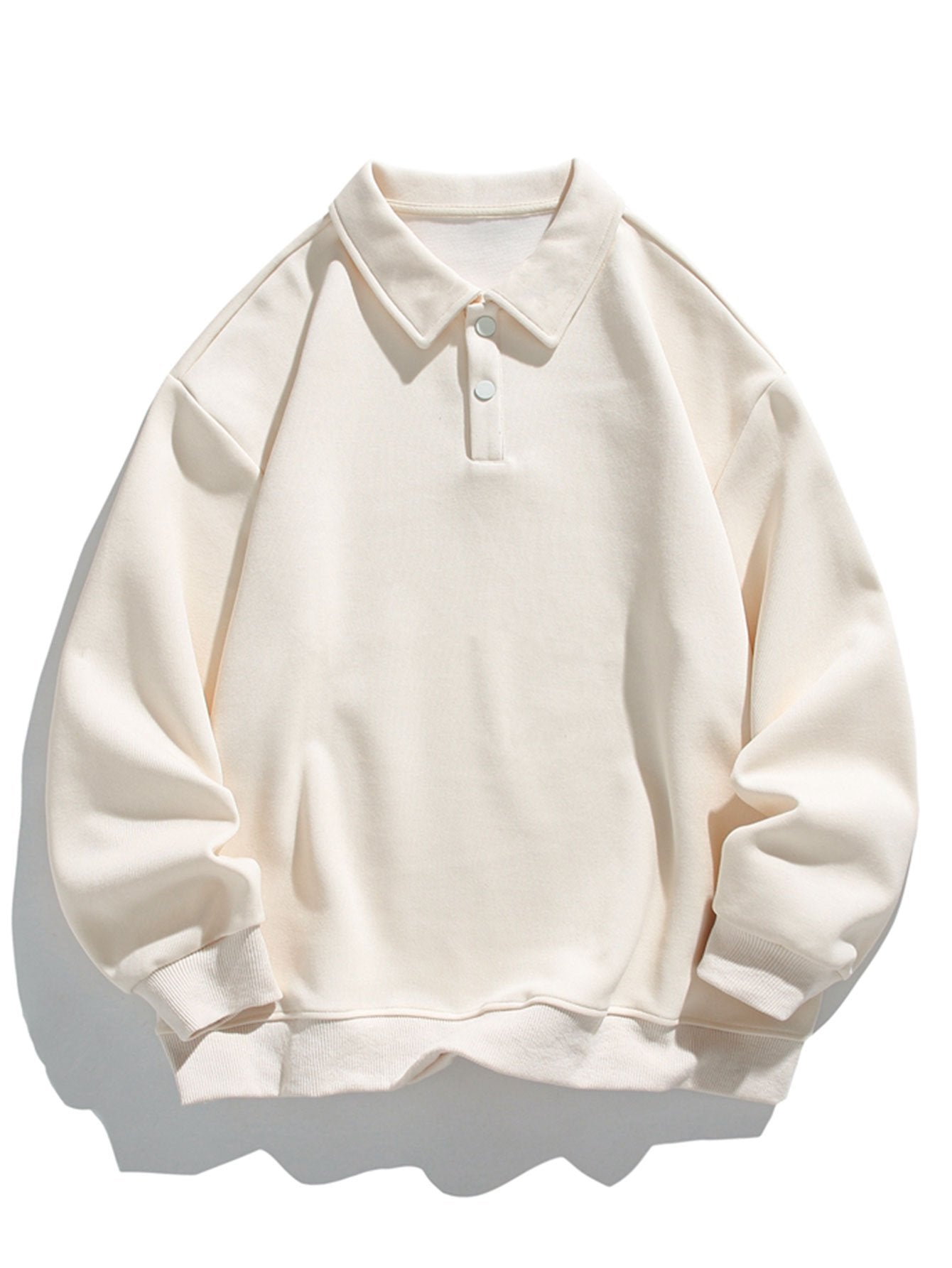 Relax Fit Basic Polo Sweatshirt-Mitchell Shoes