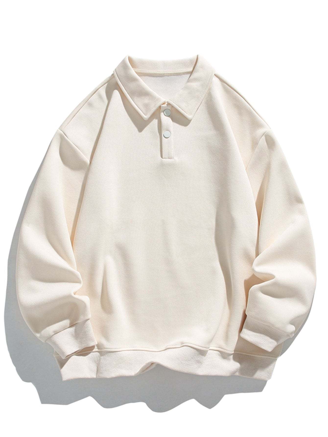 Relax Fit Basic Polo Sweatshirt-Mitchell Shoes