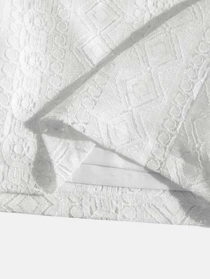 Geometry Textured Shorts-Mitchell Shoes