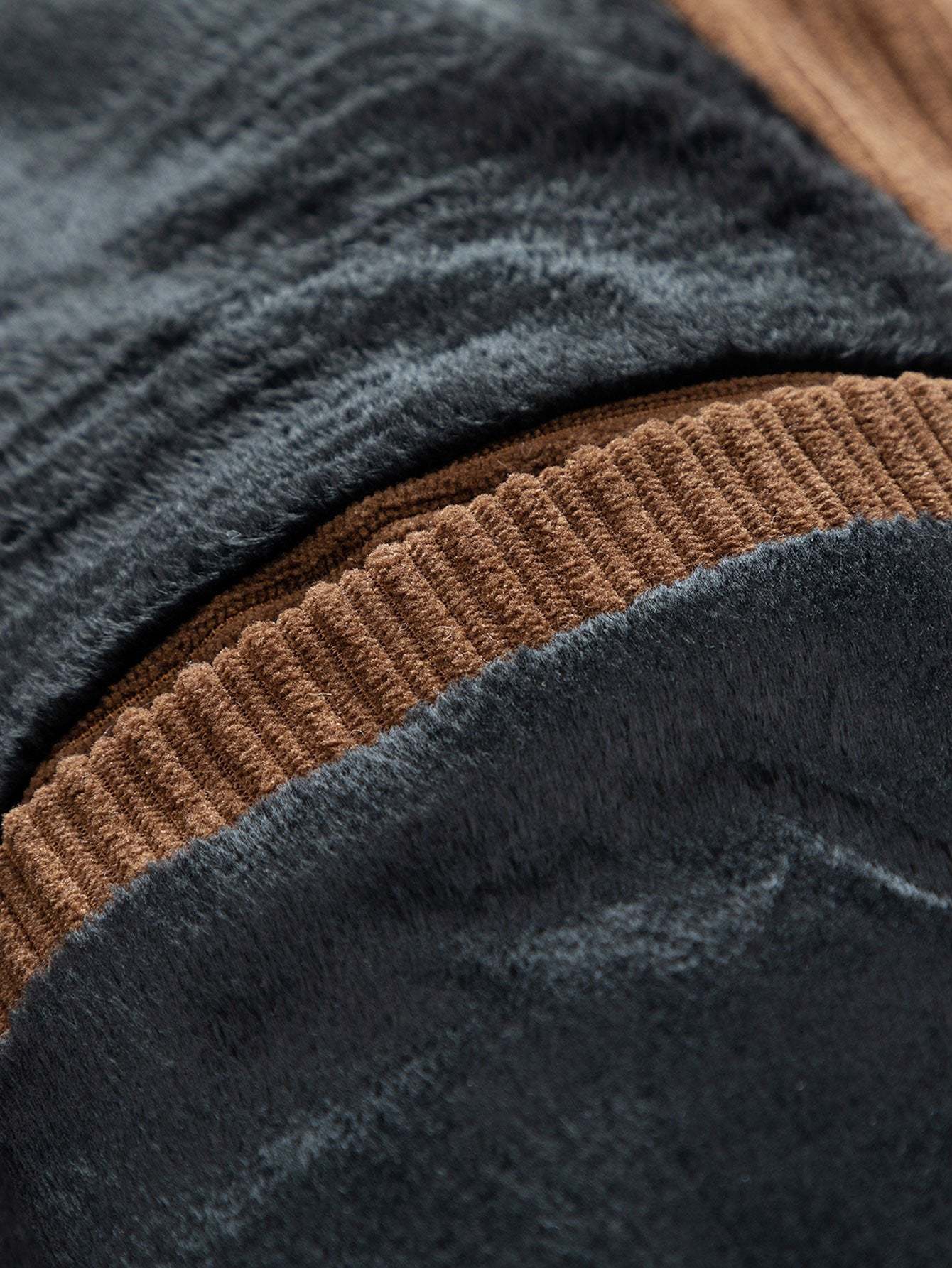 Funnel Neck Zipped Corduroy Jacket-Mitchell Shoes