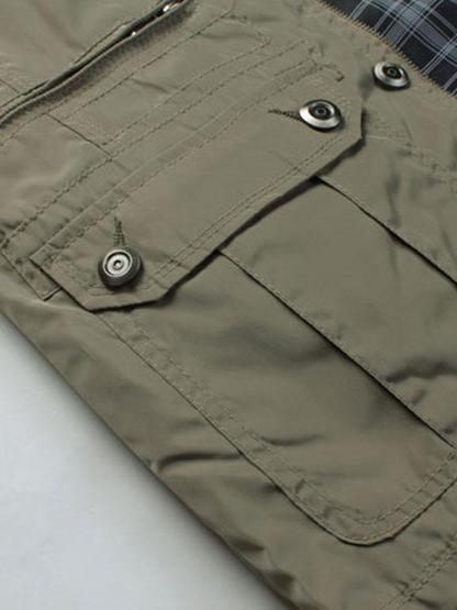 Button Up Funnel Neck Jacket-Mitchell Shoes