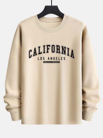 California Print Relax Fit Sweatshirt-Mitchell Shoes