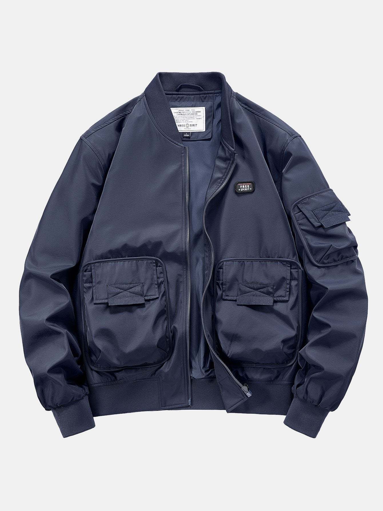 Multi Pockets Bomber Jacket-Mitchell Shoes