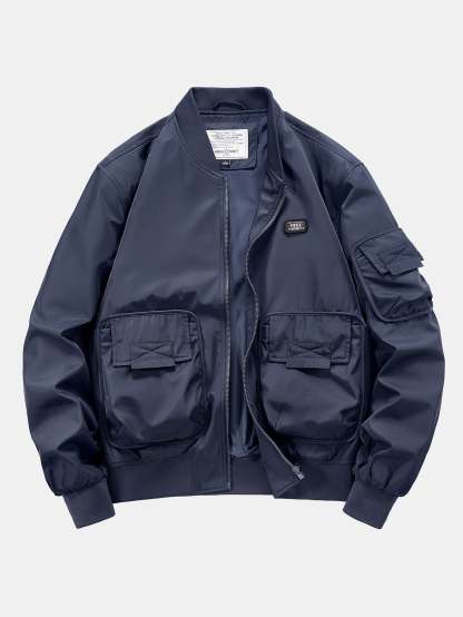 Multi Pockets Bomber Jacket-Mitchell Shoes