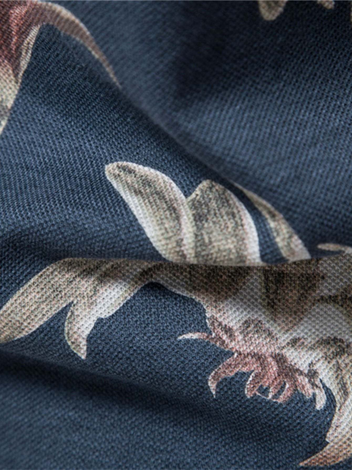 Tropical Print Polo Shirt-Mitchell Shoes