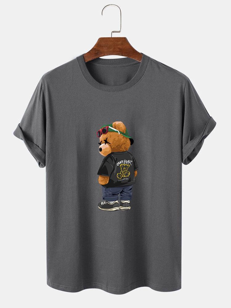 Cool Bear Print T-Shirt-Mitchell Shoes