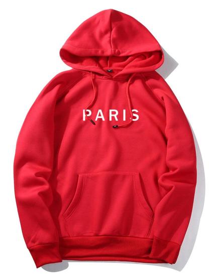 Paris Print Raglan Hoodie-Mitchell Shoes