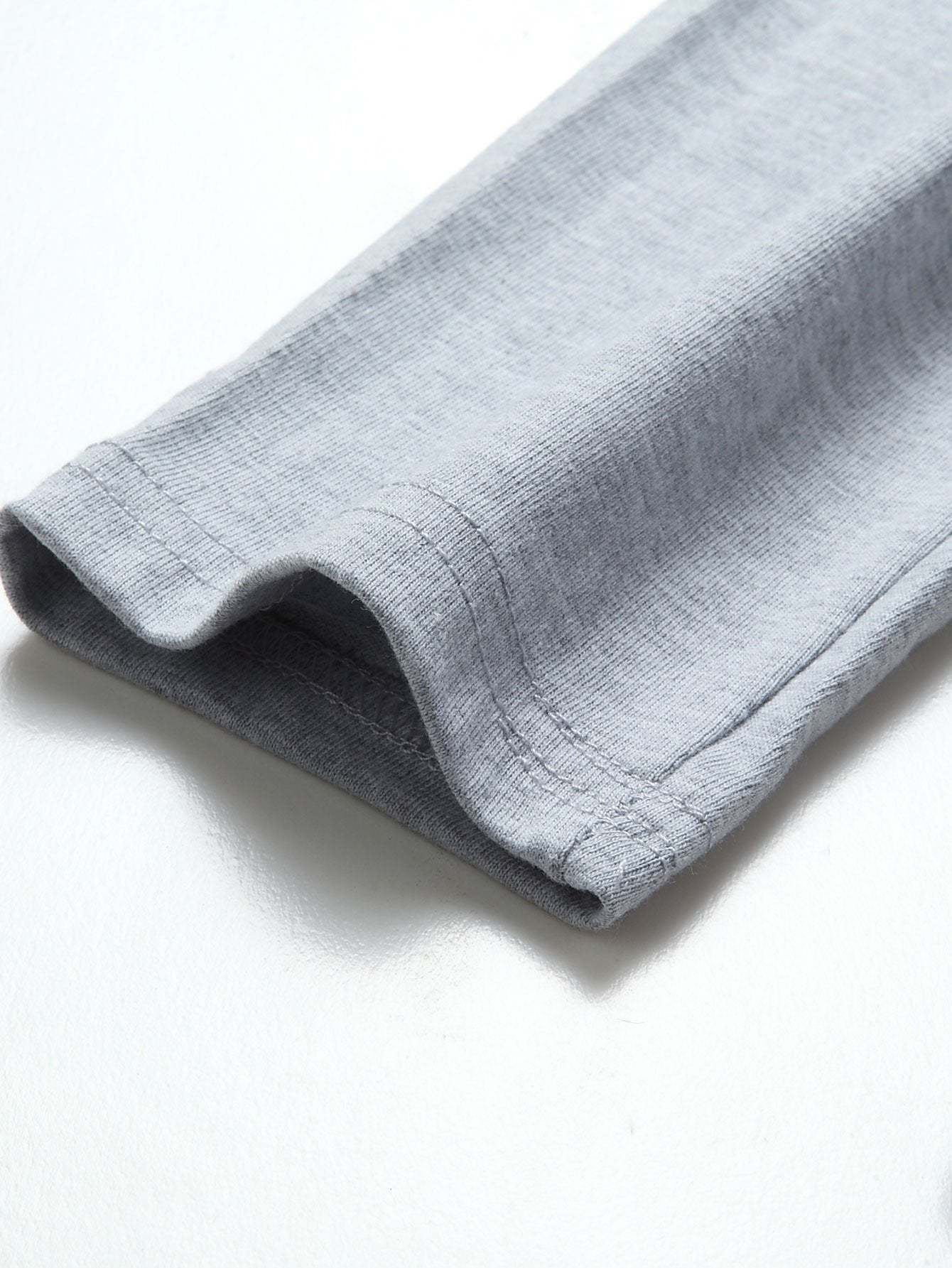 Long Sleeve Slogan Print Cotton T-Shirt-Mitchell Shoes