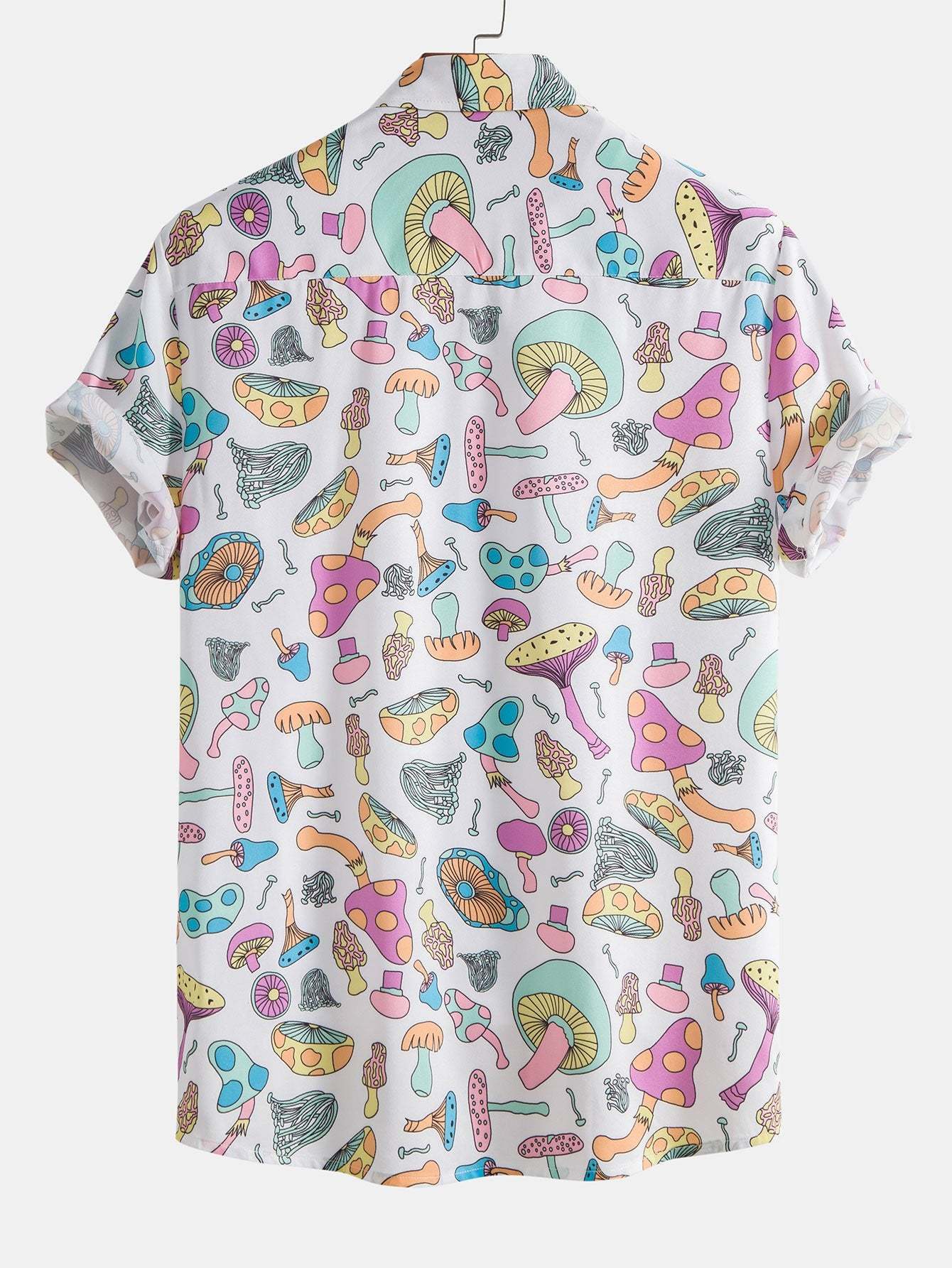 Mushroom Print Button Up Shirt-Mitchell Shoes
