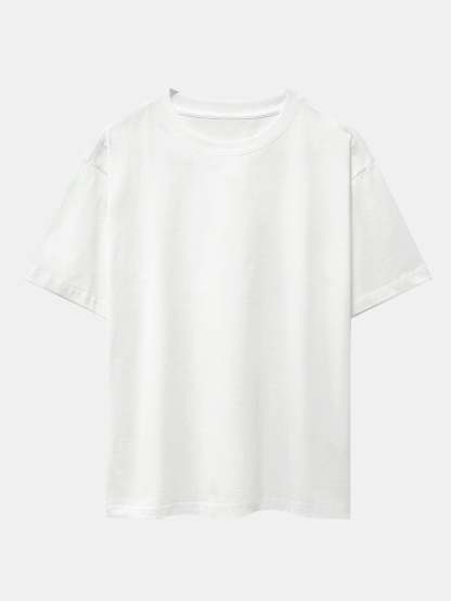 Slogan Floral Back Print Oversize T-Shirt-Mitchell Shoes