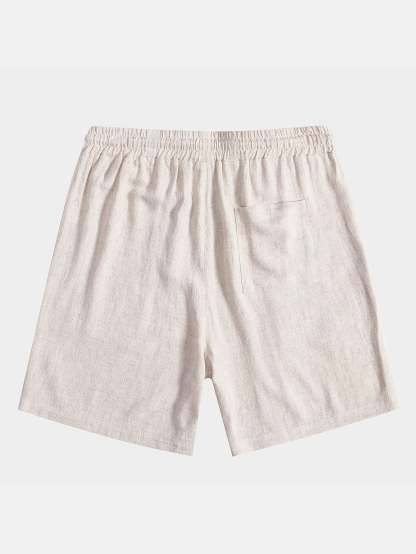 Linen Rayon Blend Shorts-Mitchell Shoes