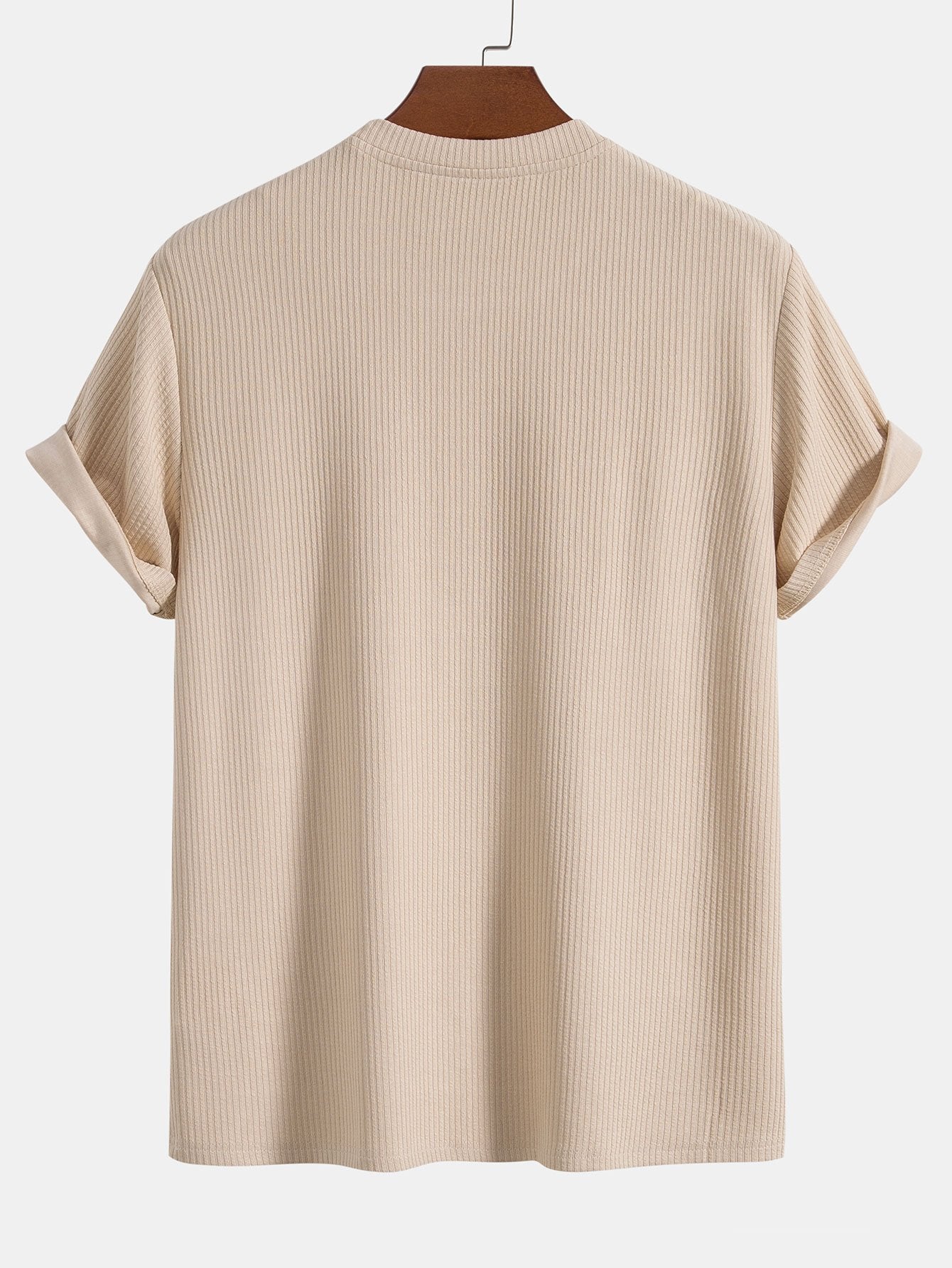 Knitted Ribbed T-Shirt-Mitchell Shoes