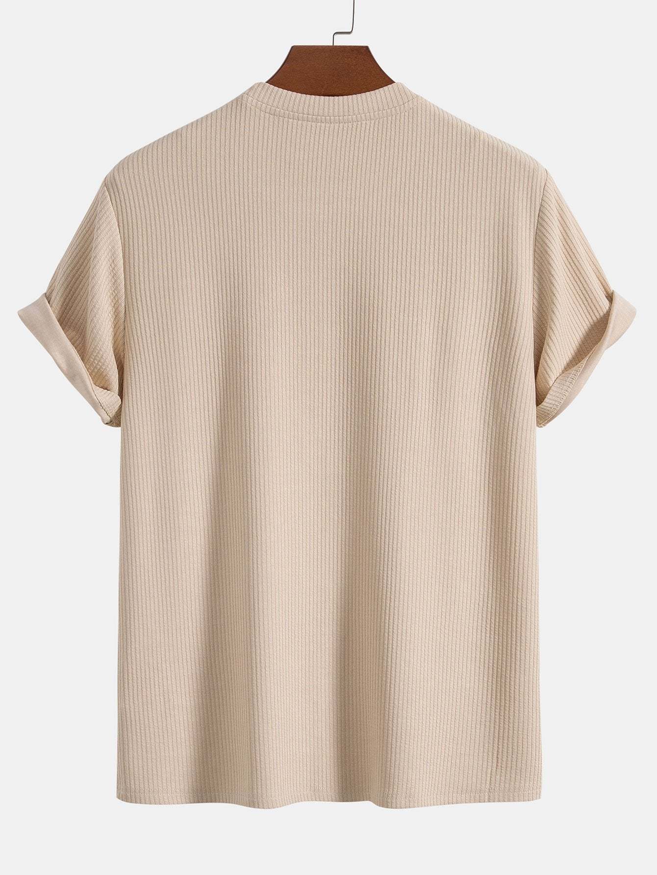 Knitted Ribbed T-Shirt-Mitchell Shoes