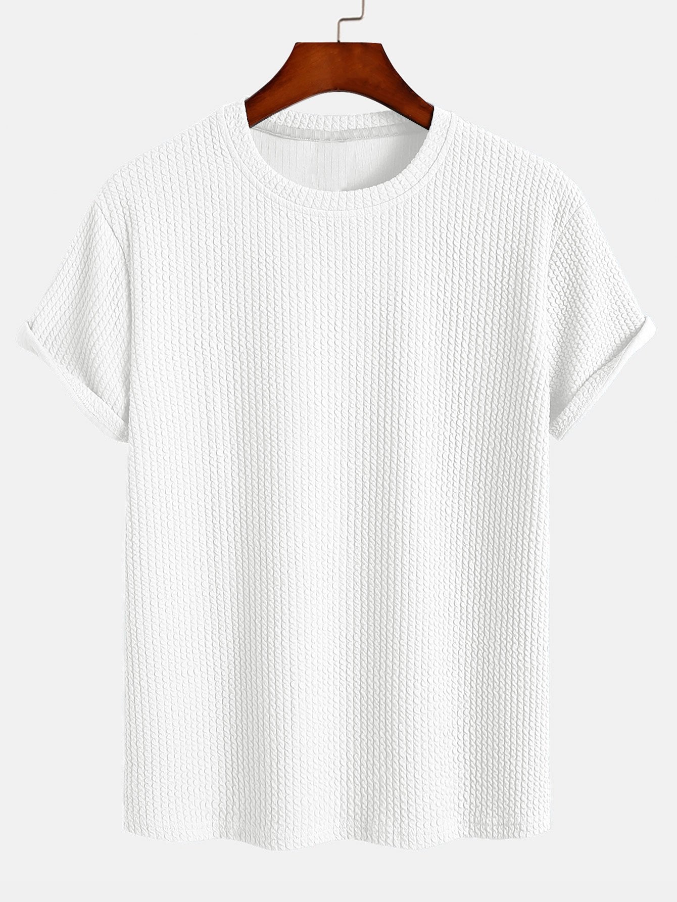 Muscle Fit Ribbed T-Shirt-Mitchell Shoes