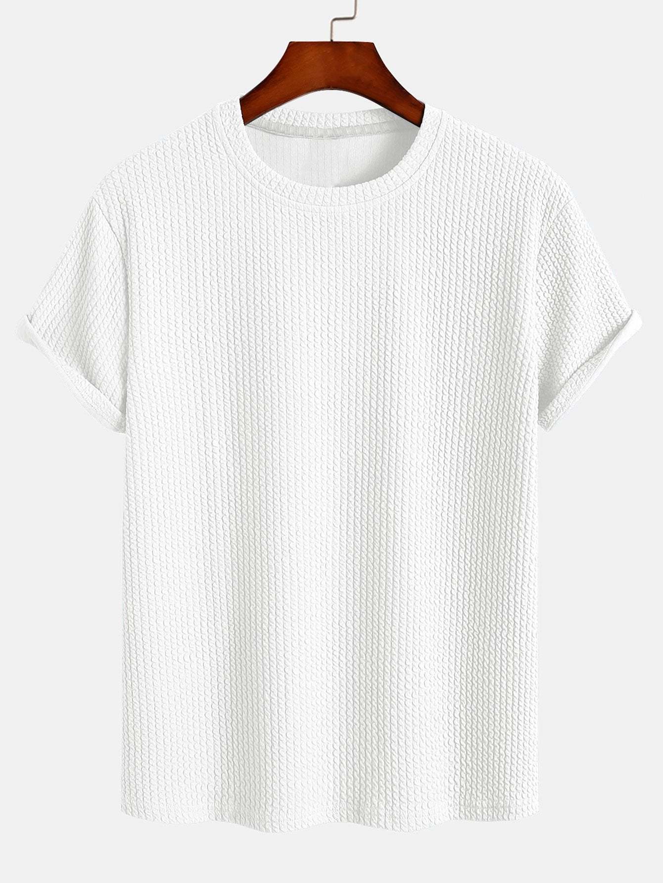 Muscle Fit Ribbed T-Shirt-Mitchell Shoes