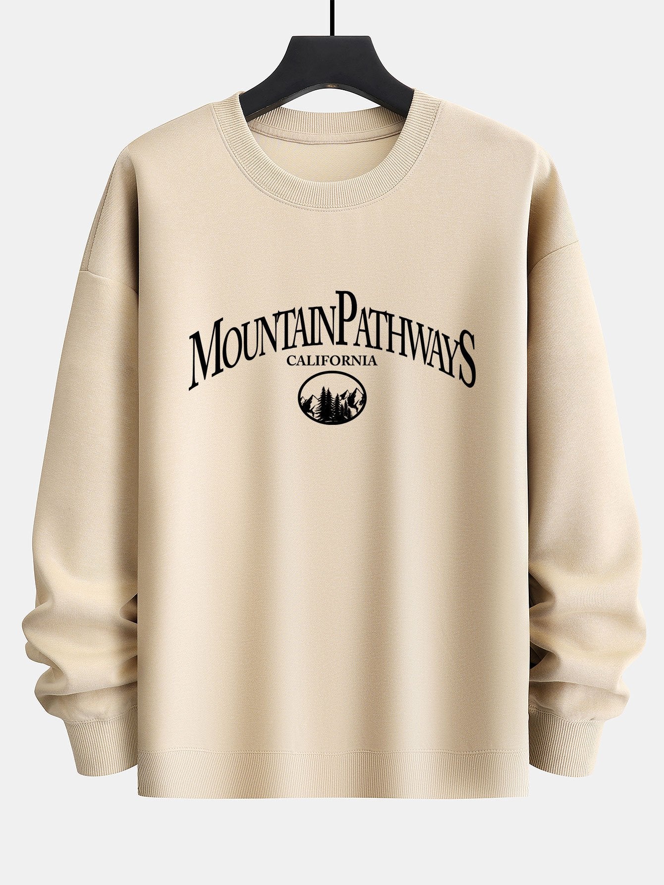 Mountain Pathways Print Relax Fit Sweatshirt-Mitchell Shoes