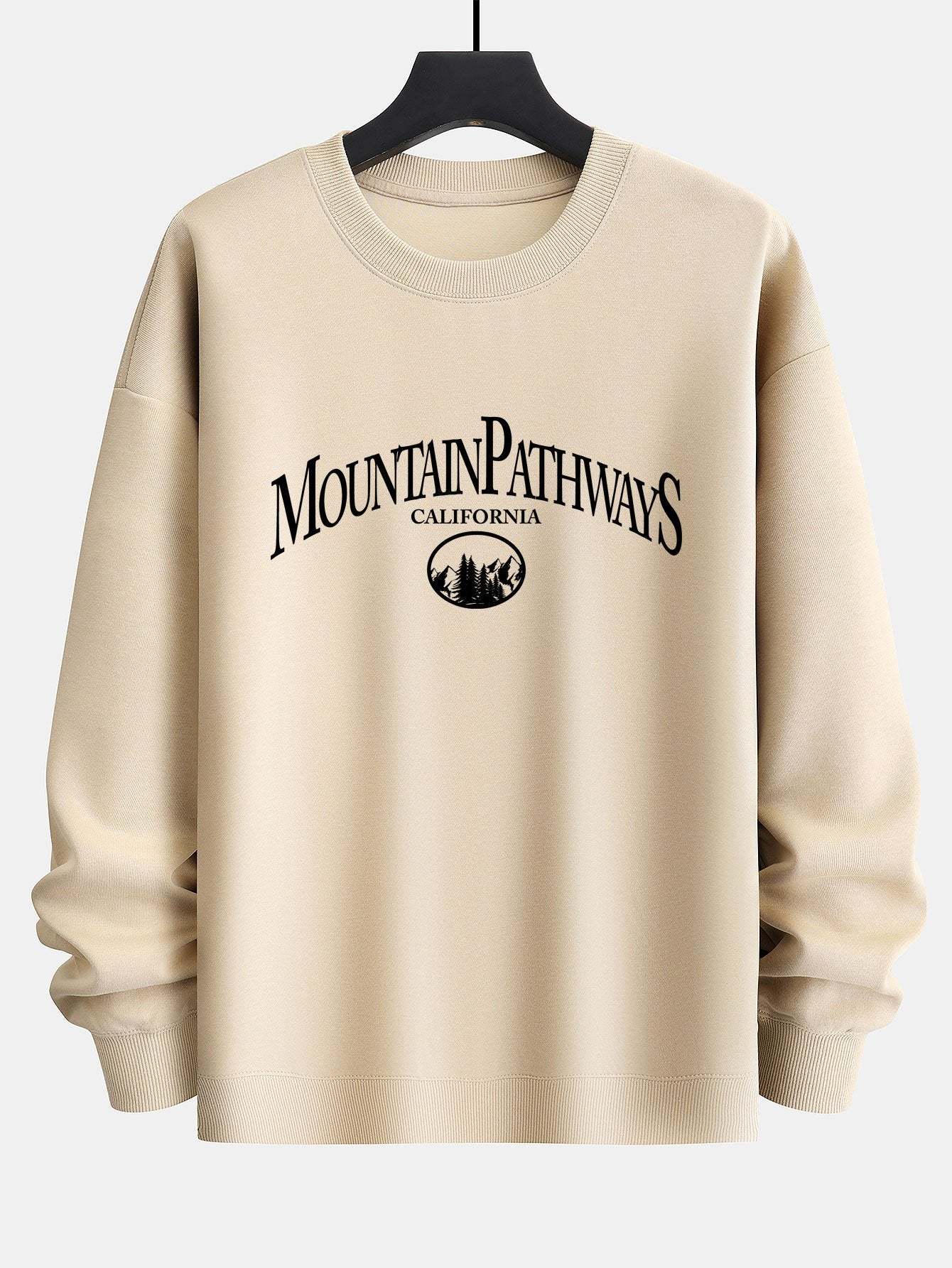 Mountain Pathways Print Relax Fit Sweatshirt-Mitchell Shoes