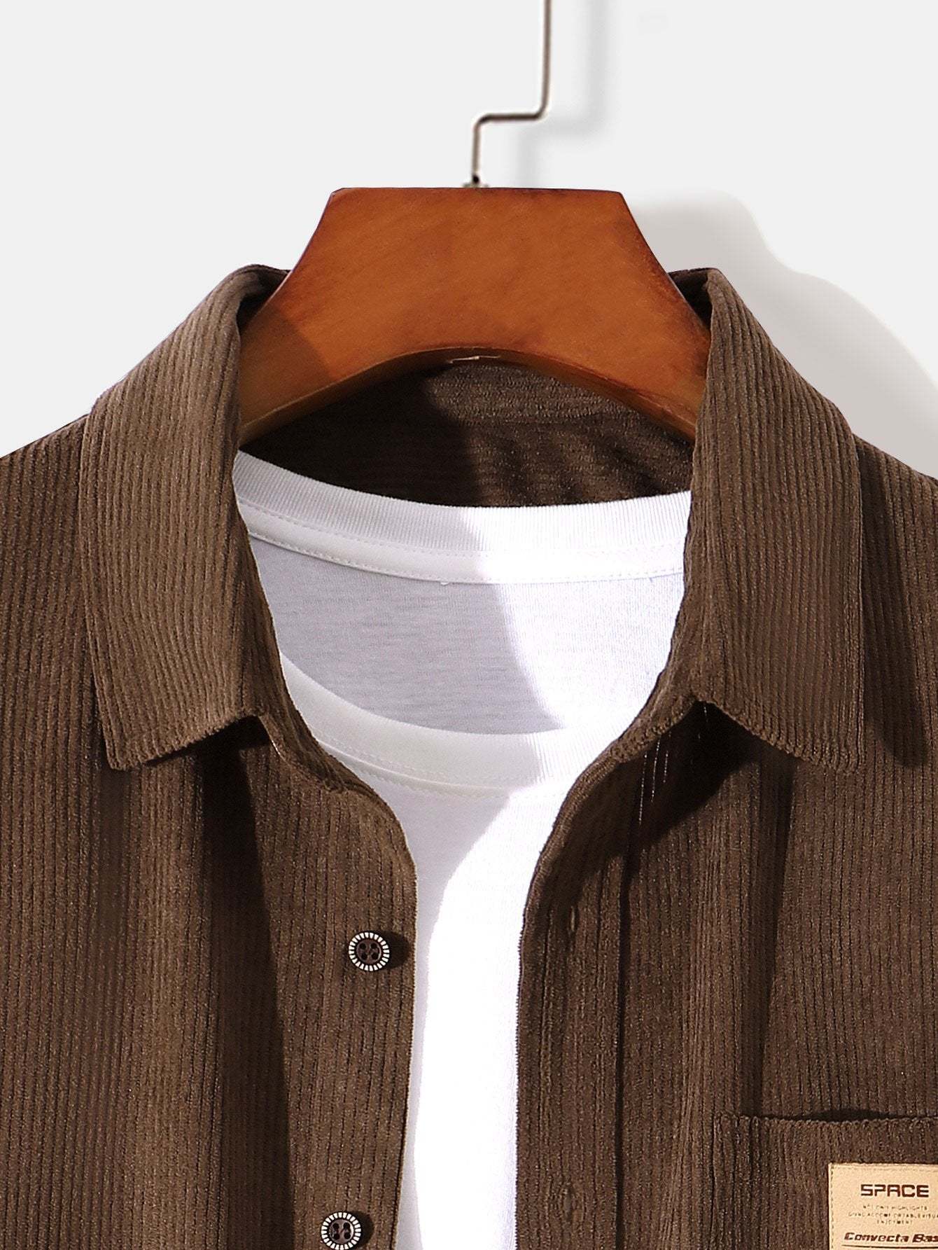 Long Sleeve Corduroy Shirt-Mitchell Shoes