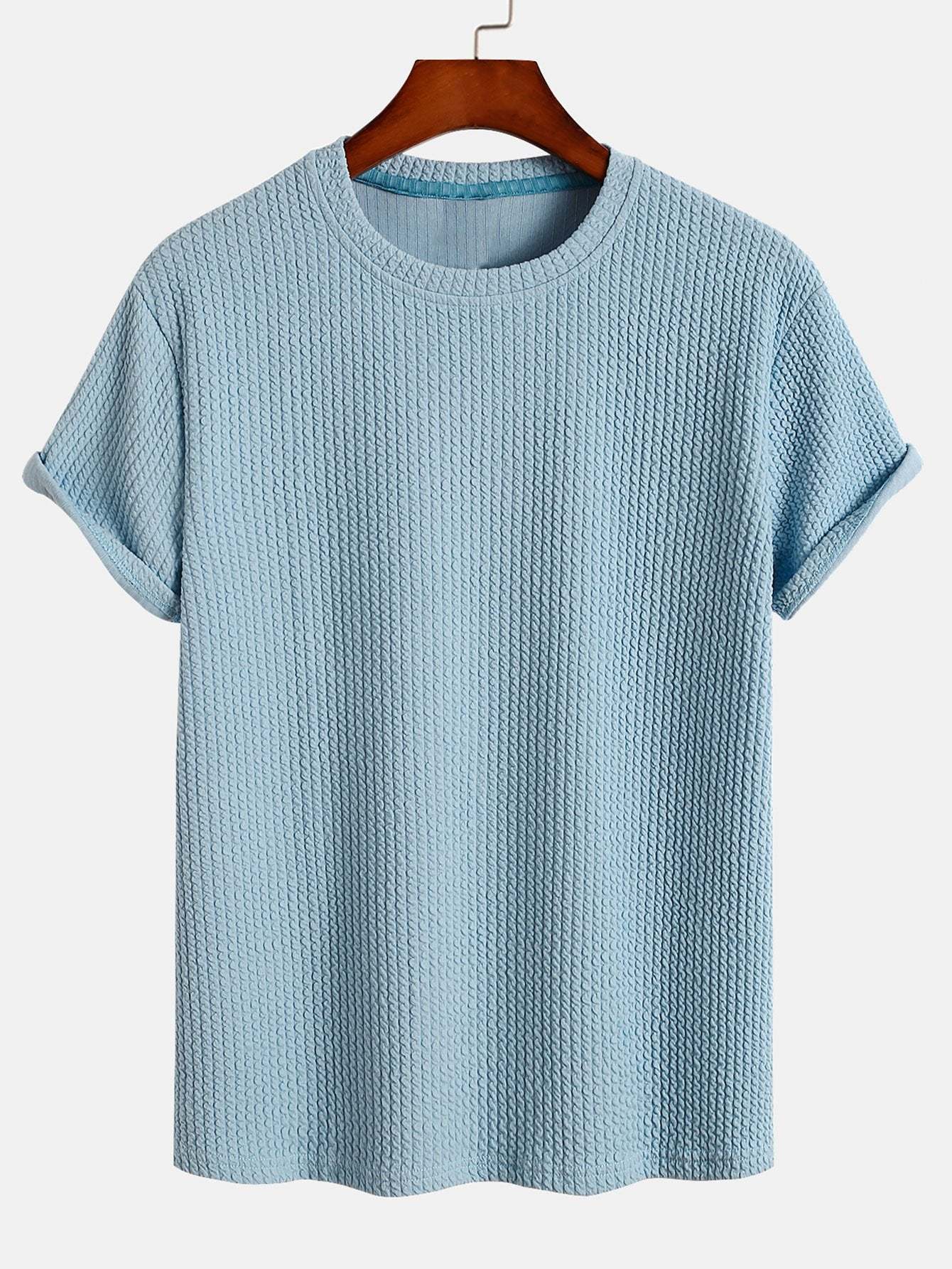 Muscle Fit Ribbed T-Shirt-Mitchell Shoes